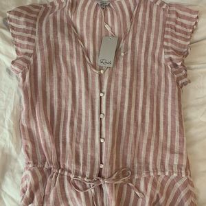COPY - Rails - striped button blouse -NWT